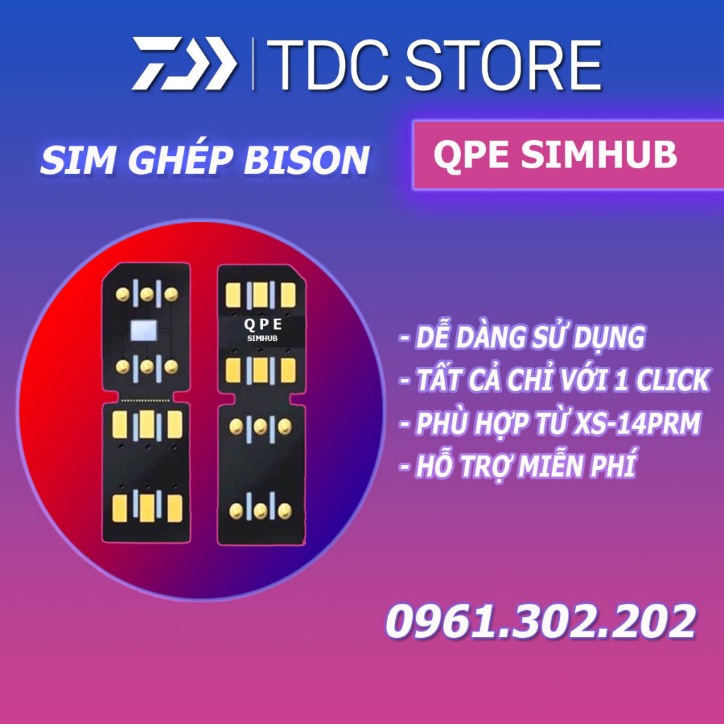 Sim ghép BISON QPE SIMHUB Mới nhất