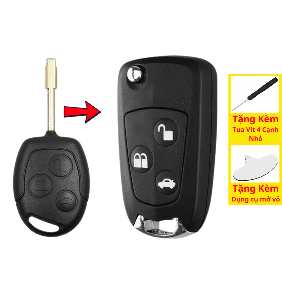 Vỏ Chìa khoá xe Ford Transit Độ gập V22