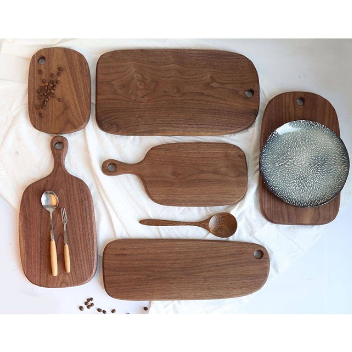 Thớt gỗ decor óc chó ONGTRE cao cấp, đa dạng