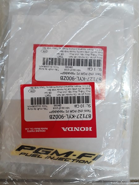 Tem chử PGM Fi nhỏ chử Đen nền Trong ( Yếm khóa Neo Fi 09 Trắng ) - (Miếng)