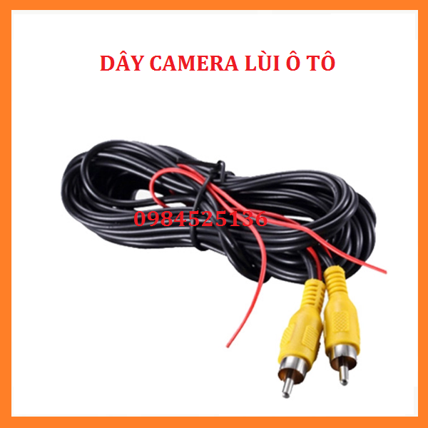 Dây đấu cam lùi. dây camera lùi cho ô tô 6m, 15m.cáp nối dài camera phía sau xe ô tô camera lùi xe dự phòng.