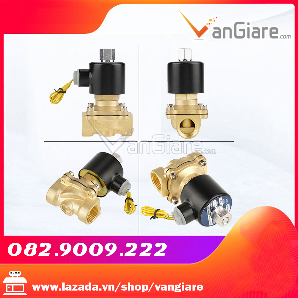 Van điện từ thường mở 27mm điện 12v, 24v, 220v (coil đồng)