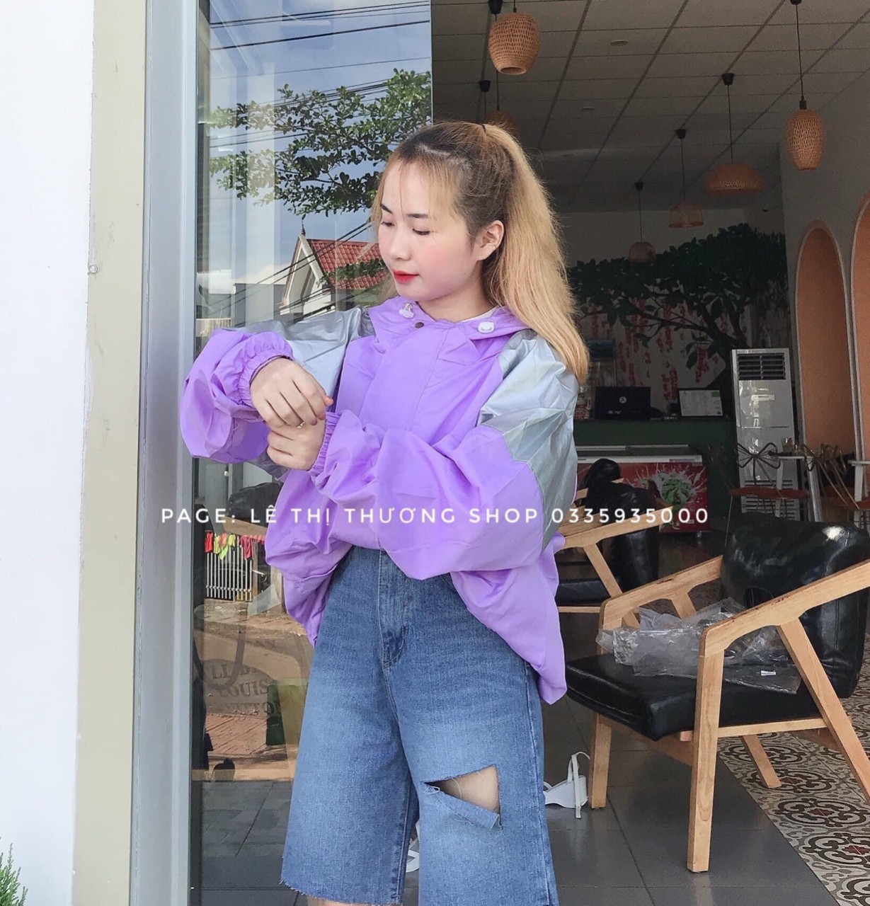 ÁO KHOÁT DÙ PHỐI BẠC CẦU VAI FORM LỚN SNU