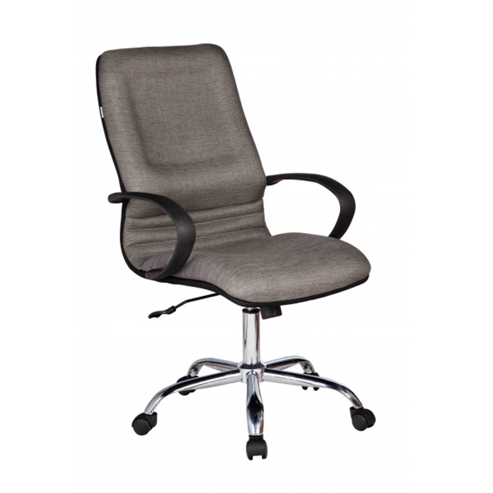 [Freeship] Ghế xoay văn phòng nâng hạ IBIE ID214 bọc vải chân inox tay tròn