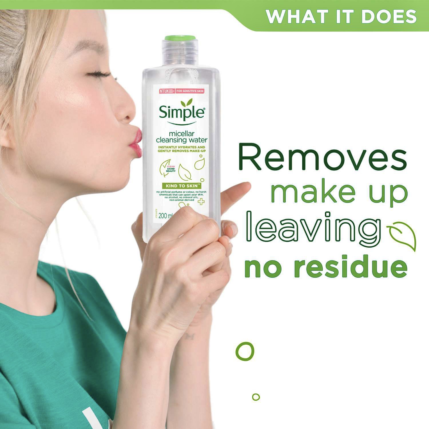 Nước tẩy trang cho da nhạy cảm simple 200ml