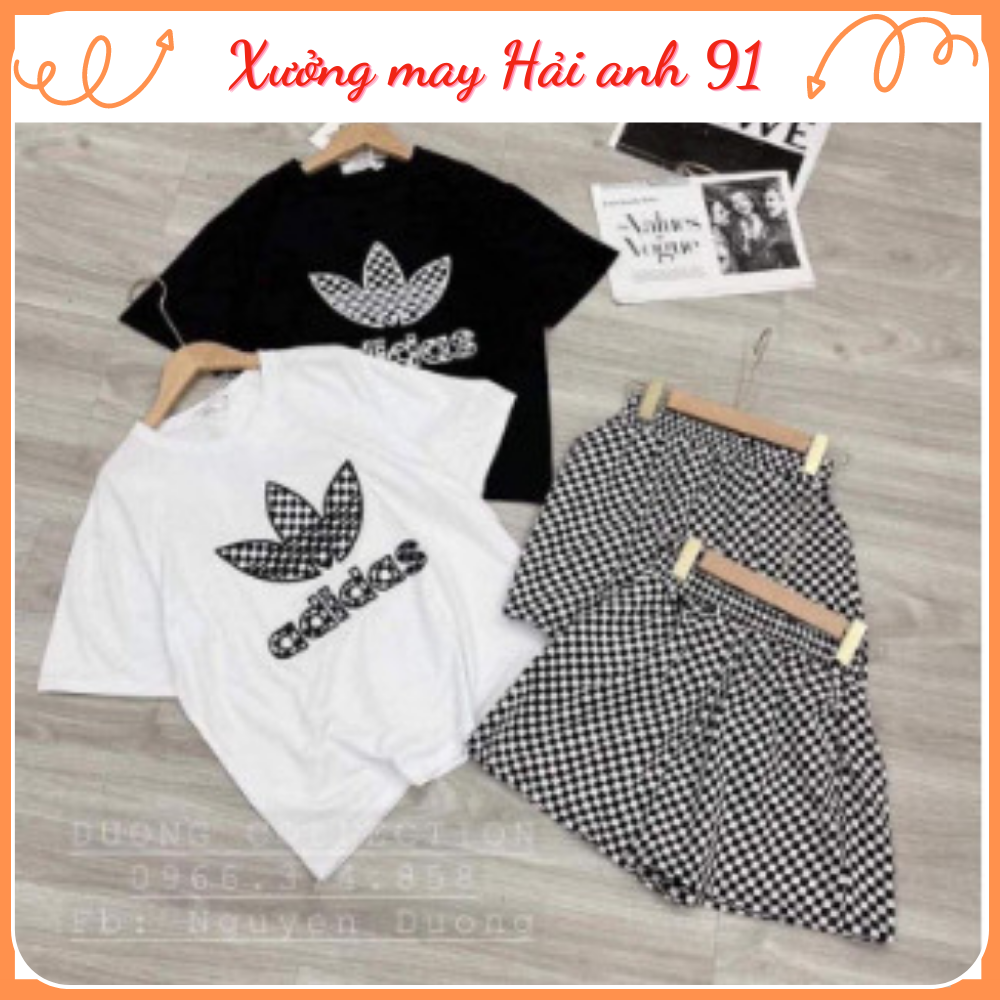 Bộ Đồ Thun Nữ Adidas cộc tay Free Size