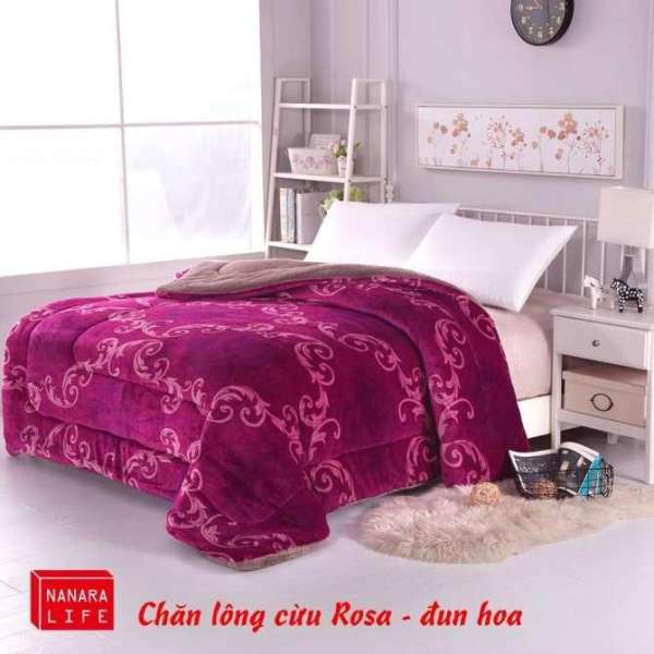 CHĂN LÔNG CỪU ROSA Nanara Life Nhật Bản - TẶNG TÚI HÚT CHÂN KHÔNG CAO CẤP