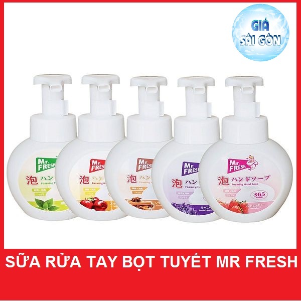 [HCM][RỬA TAY - SẠCH THƠM] Sữa rửa tay bọt tuyết Mr.Fresh 365ml - dưỡng ẩm cho da GSG463