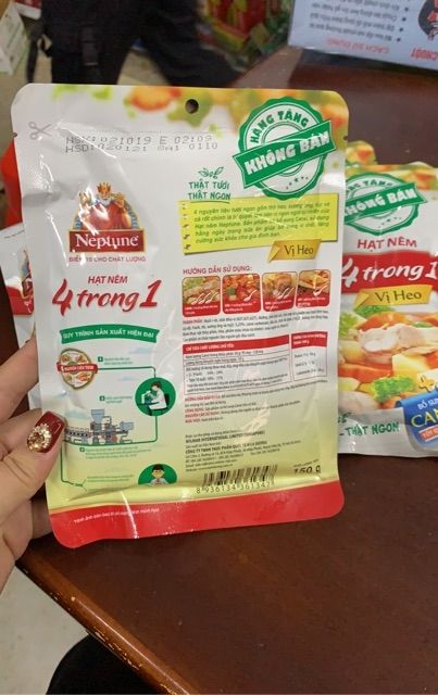 Gói 380g Hạt nêm NEPTUNE 4 IN 1