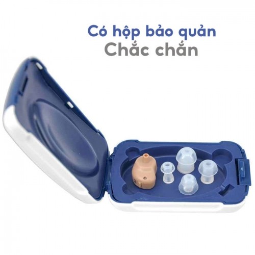Máy trợ thính siêu mini Axon K-80 - Sử dụng pin cúc áo