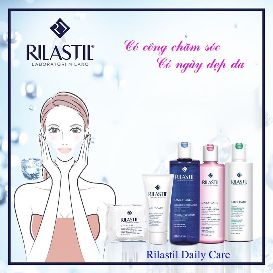 Nước tẩy trang Rilastil Daily Care Micellar Solution 250ml