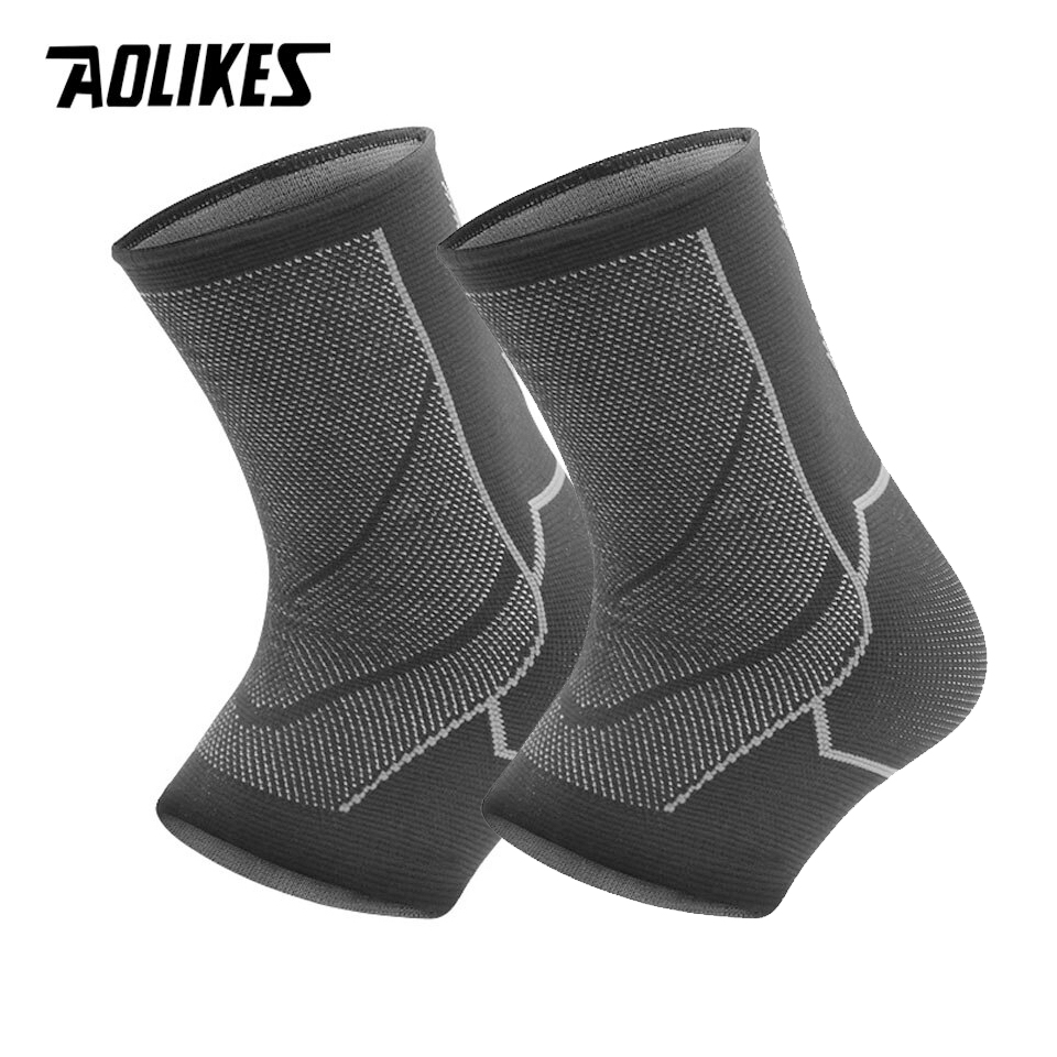 Bộ 2 vớ bó gót chống lật cổ chân AOLIKES A-7137-2 Elastic weave ankle