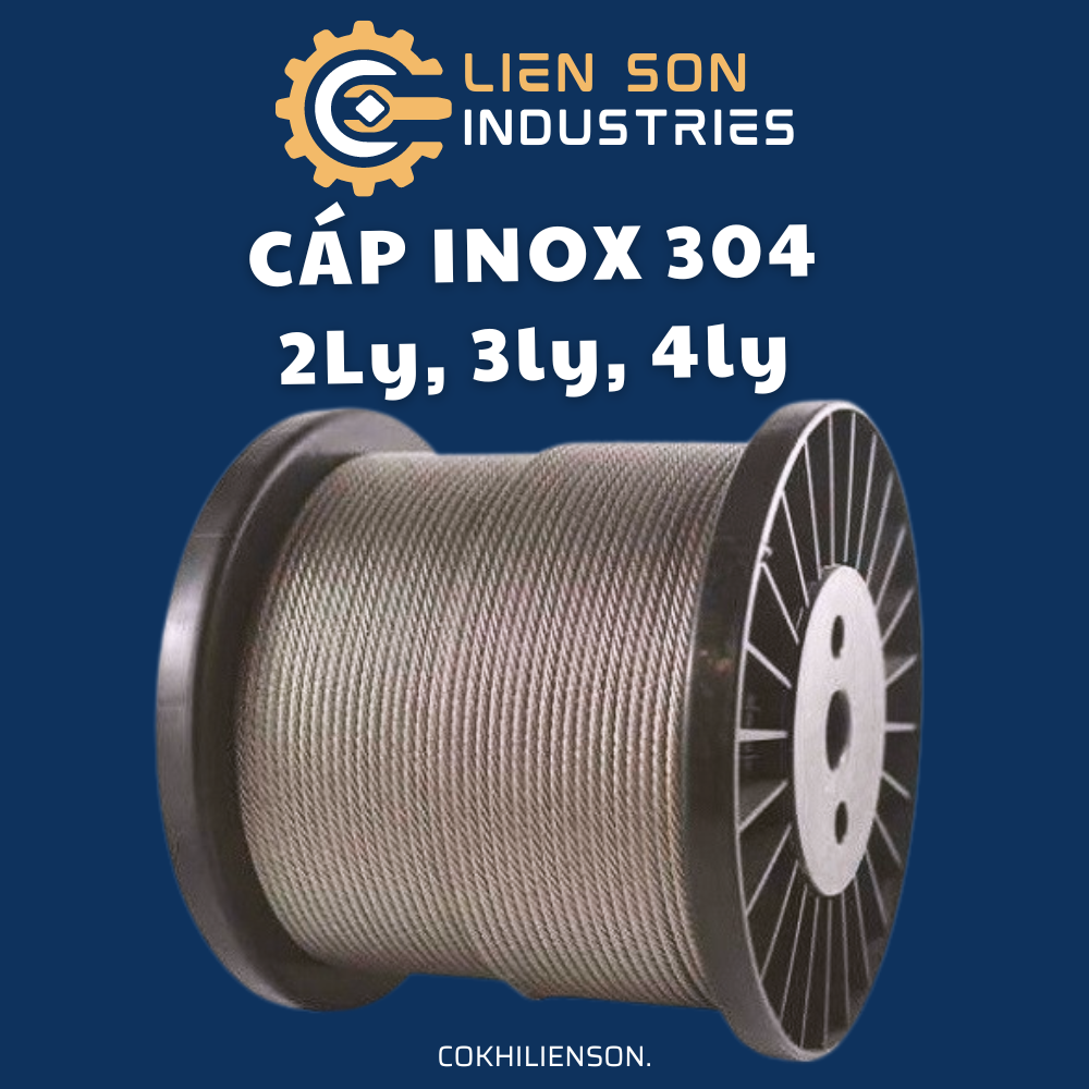 Dây cáp inox 304 phi 1.5mm - 2mm - 3mm - 4mm TÍNH THEO MÉT NHA QUÝ DỊ ...
