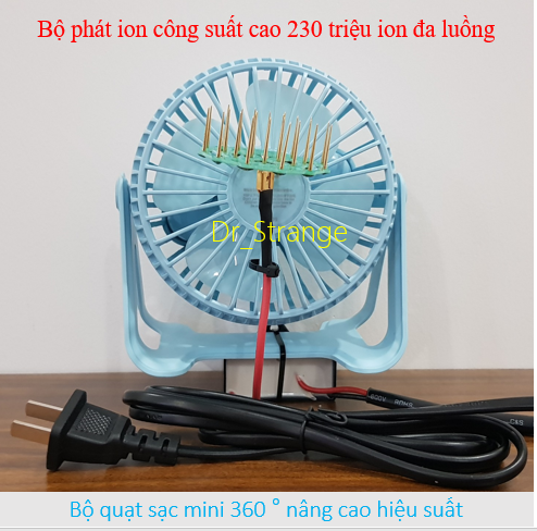 Combo bộ tạo ion âm công suất cao 23 râu 230 triệu ion khử khói khử mùi