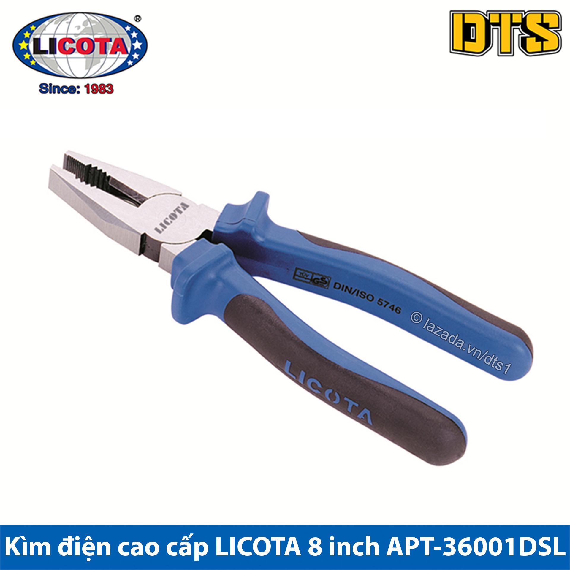Kìm điện cắt thép cao cấp licota 8 inch apt-36001 dsl - kềm điện licota