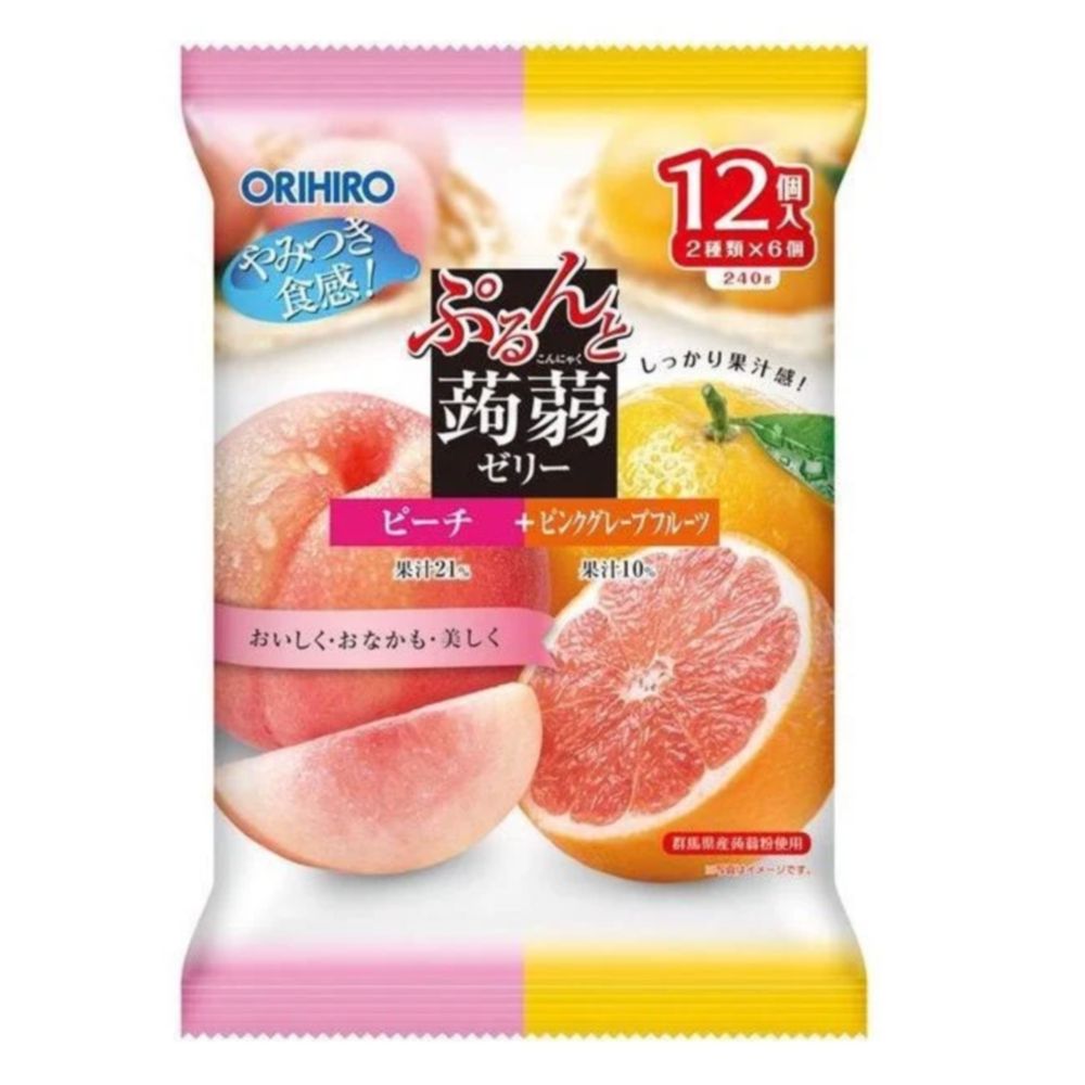 Thạch Orihiro Trái Cây Nhật Bản Gói 12 Chiếc (HSD 11.2023)