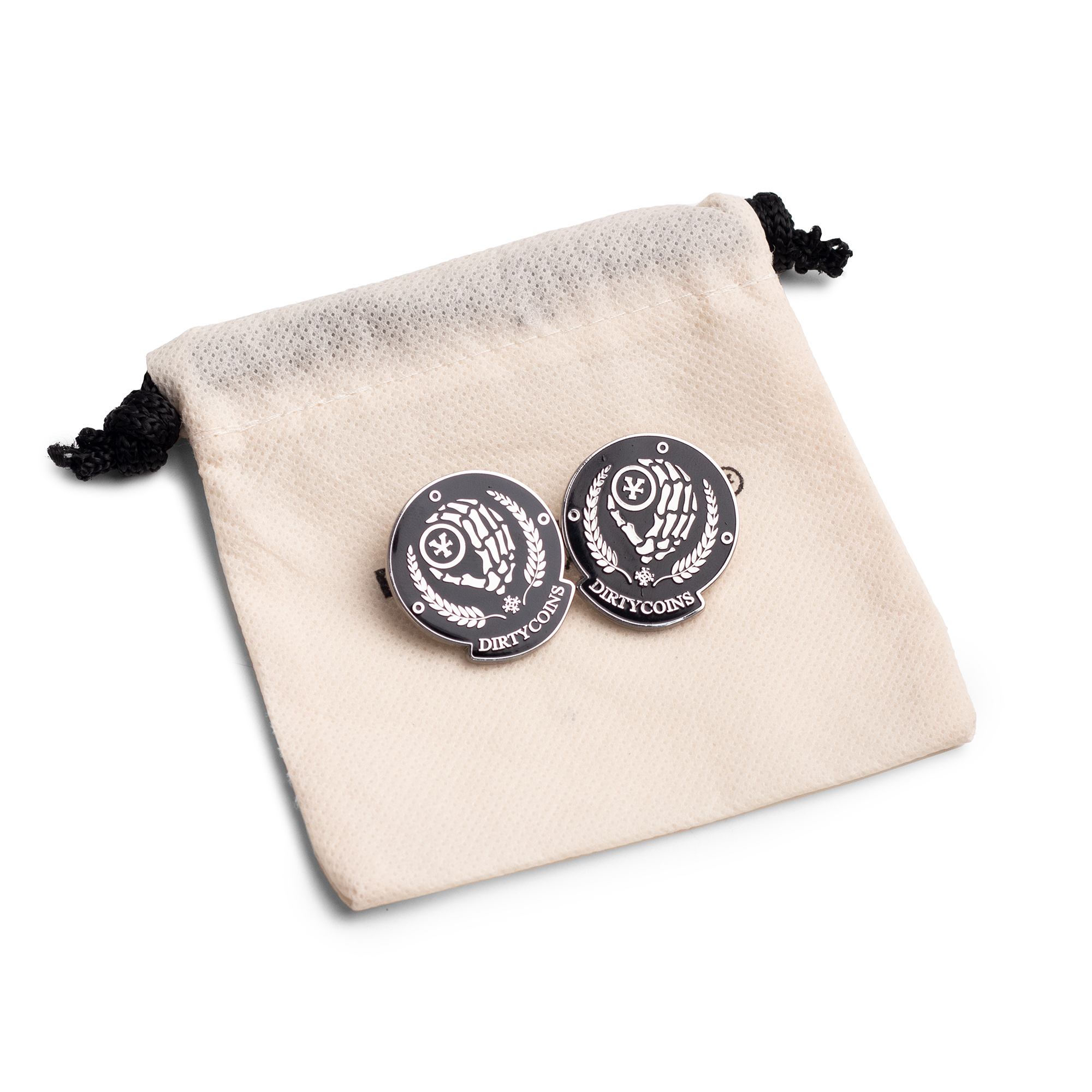 Huy hiệu DirtyCoins Wreath Logo Pin