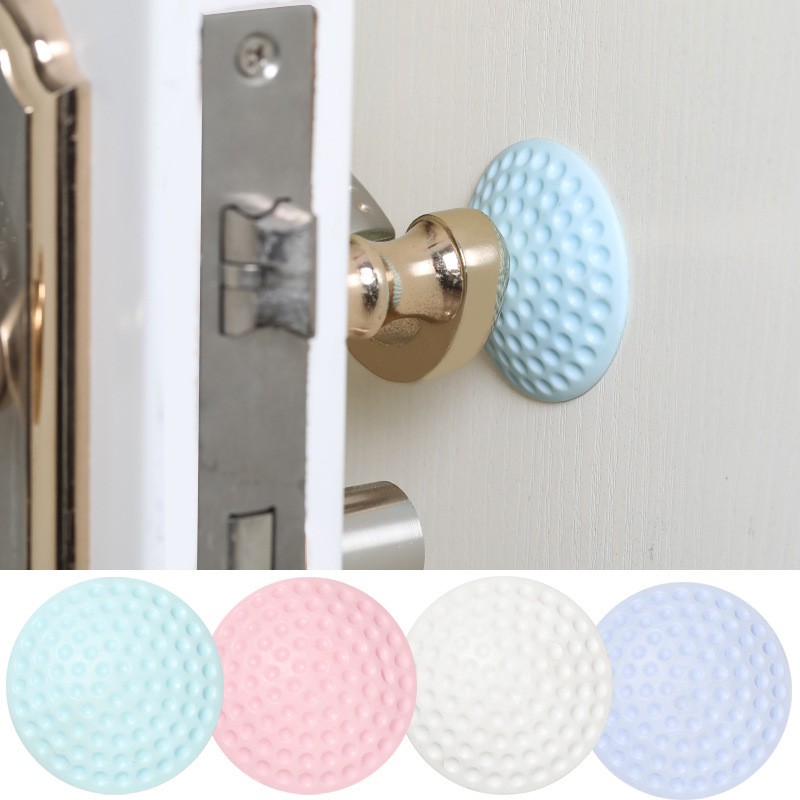 Combo 2 miếng dán silicon tròn chống va đập cửa tiện dụng