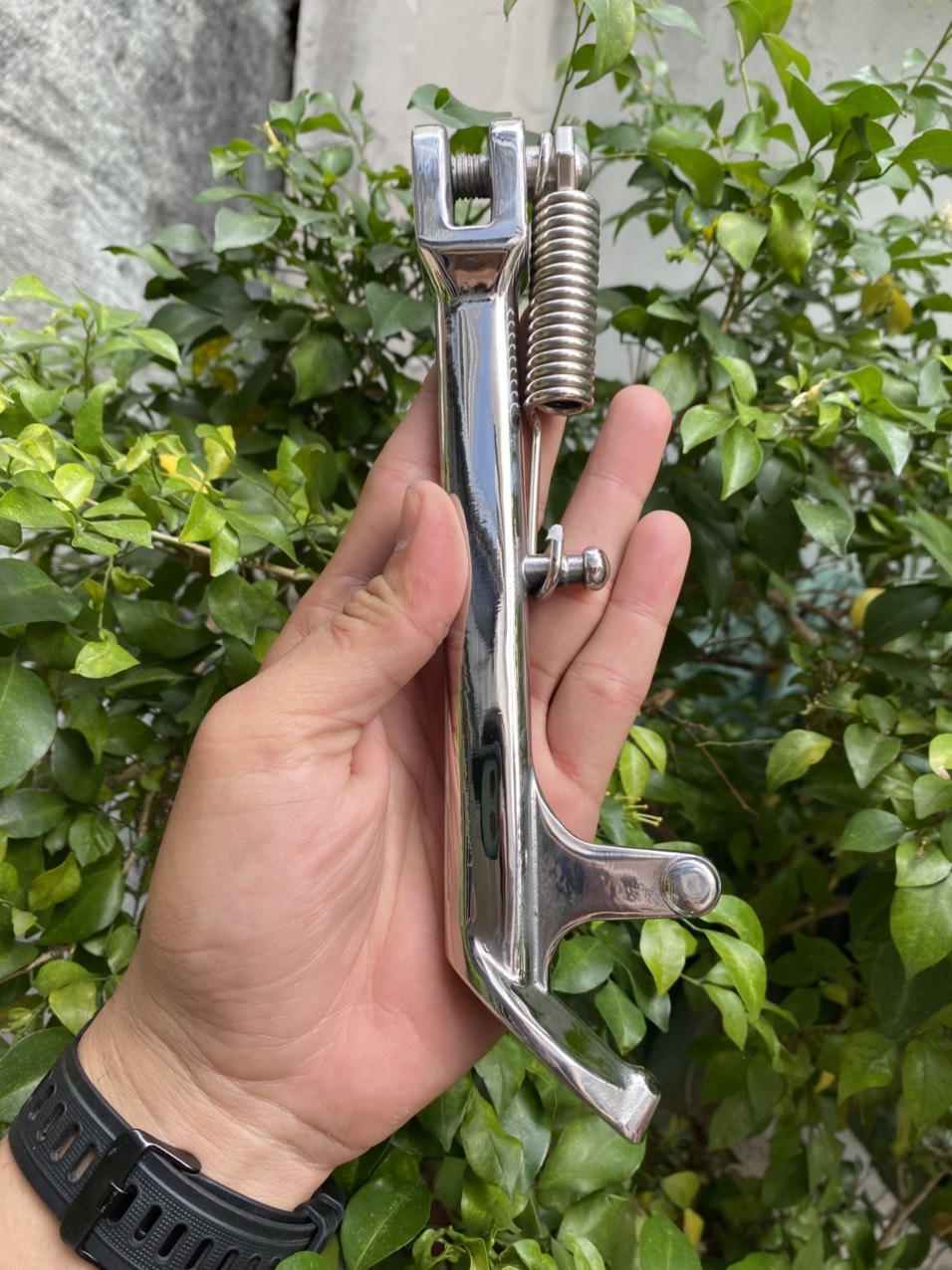 Chân chống Inox, Chống nghiêng Inox 304 Dream Wave kèm ốc và lò xo