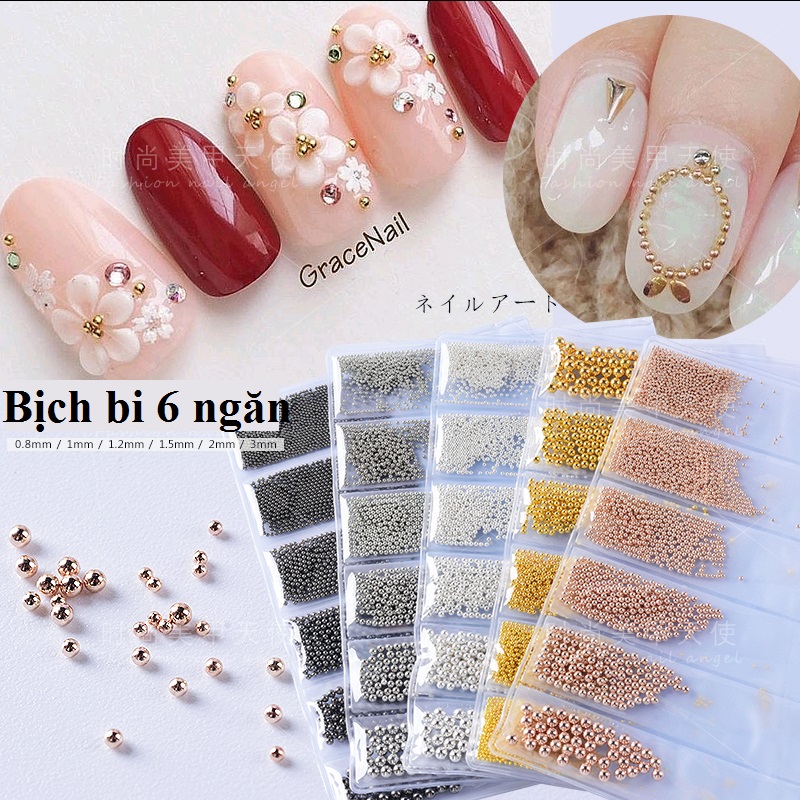 [HCM]Bịch bi chia size đính móng