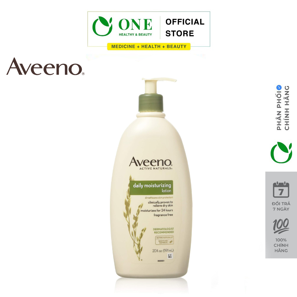 Sữa dưỡng thể trắng da Aveeno Daily Moisturizing Lotion 591ml