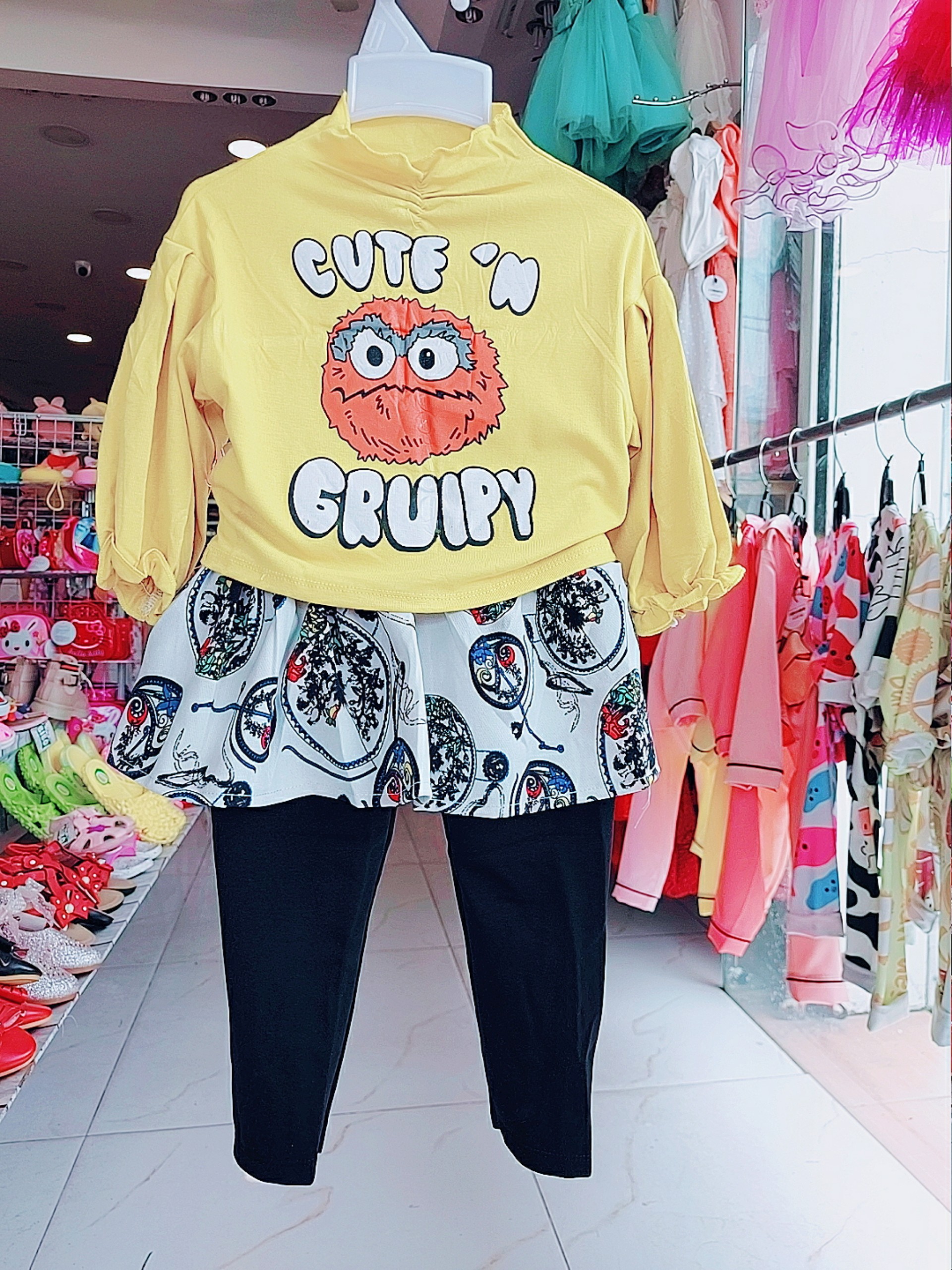 BỘ DÀI TAY CHÂN VÁY cho bé gái