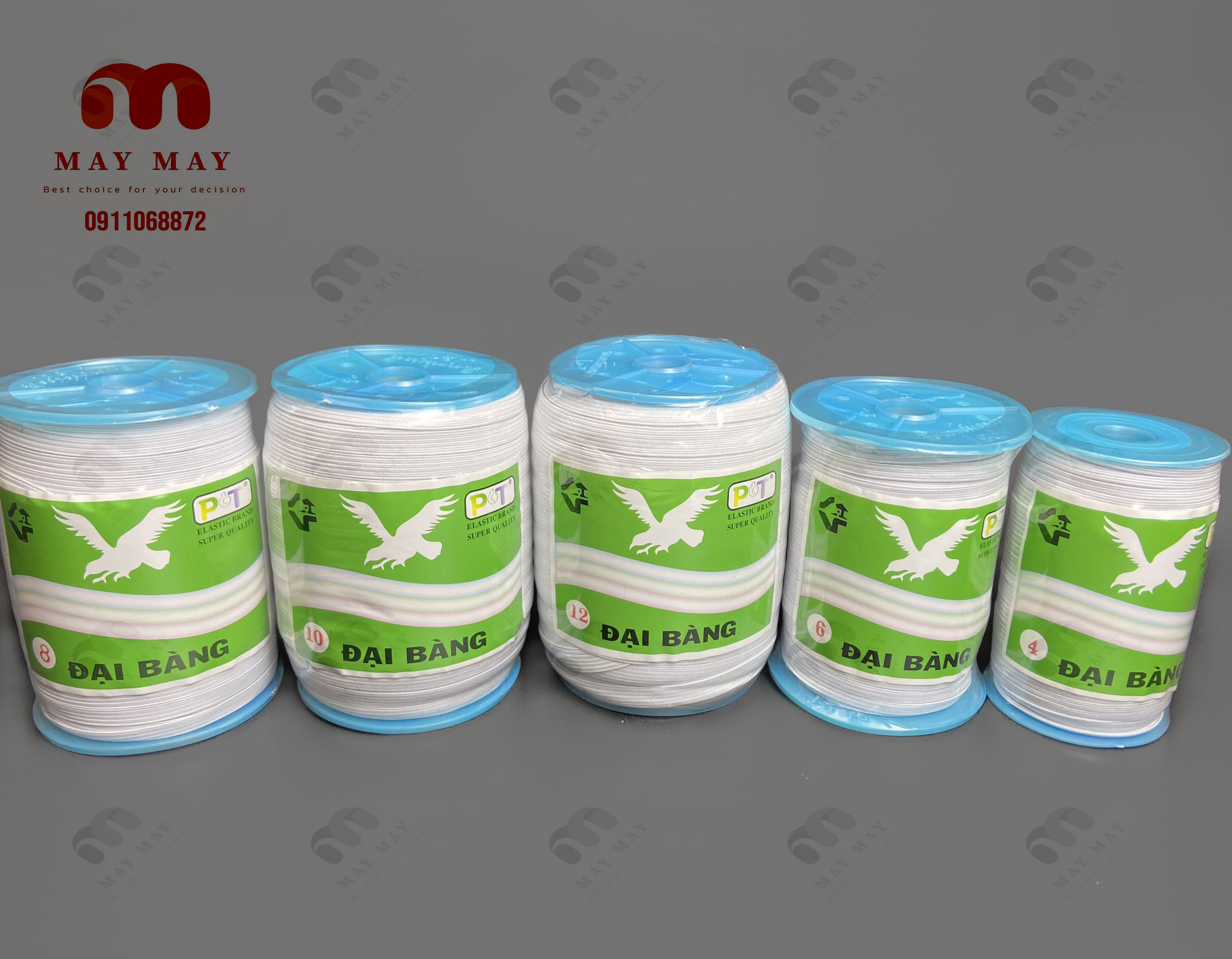 Thun luồn đại bàng 4li, 6li, 8li, 1f, 1f2 cuộn 100 mét - chun luồn quần