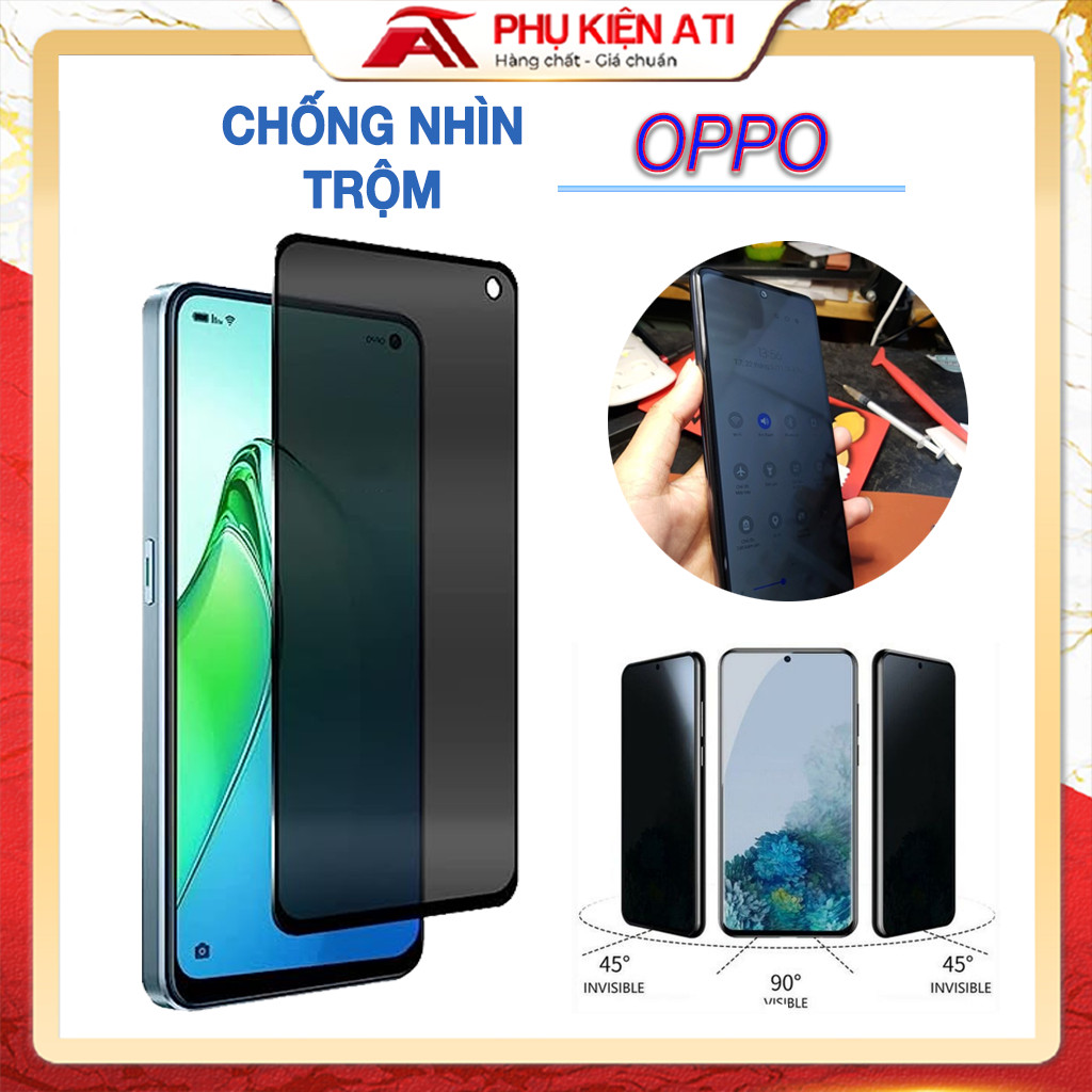 Tempered glass anti-peeping oppo-full series Oppo Reno 8 pro/ Reno 7 5g/reno 7 Pro/ Reno 5/ Reno 4/ Reno 6/ Reno 6z/Reno 3/ Reno 3 Pro/ Reno 2F/ A5 2020/ A9 2020/ A74/ A94/ A93/A54/a15s/A92/ A53/ A91 / A31 / A55 / A95 / A16K