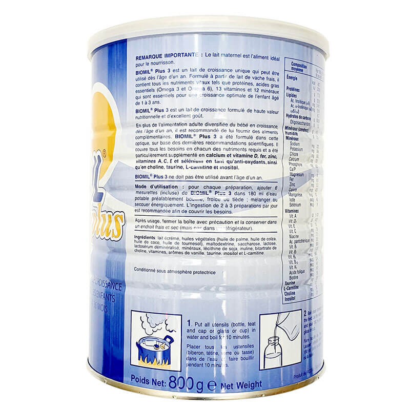 Sữa bột Biomil 3 800g (Date 2027)