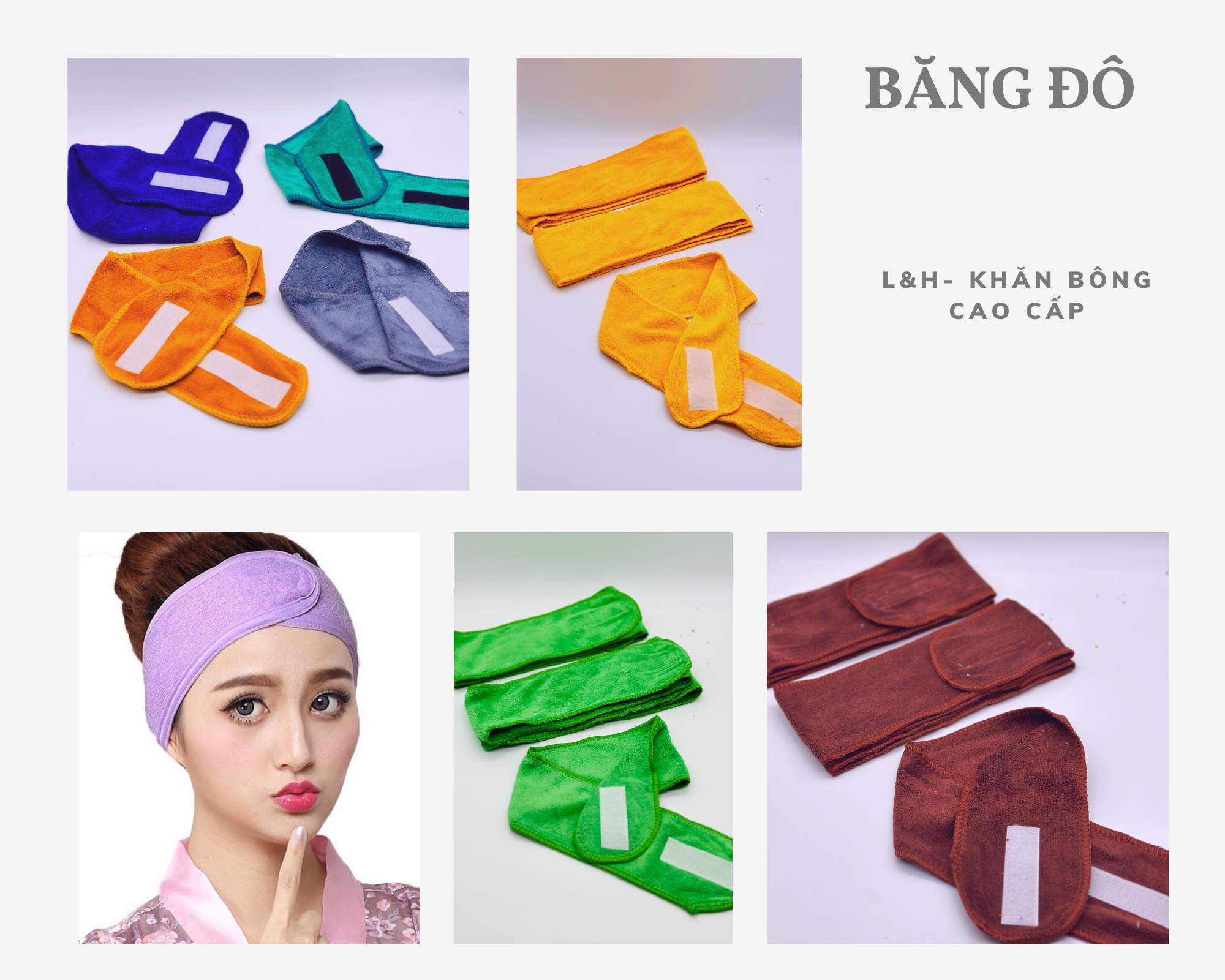 Combo 10 Băng đô quấn đầu SPA