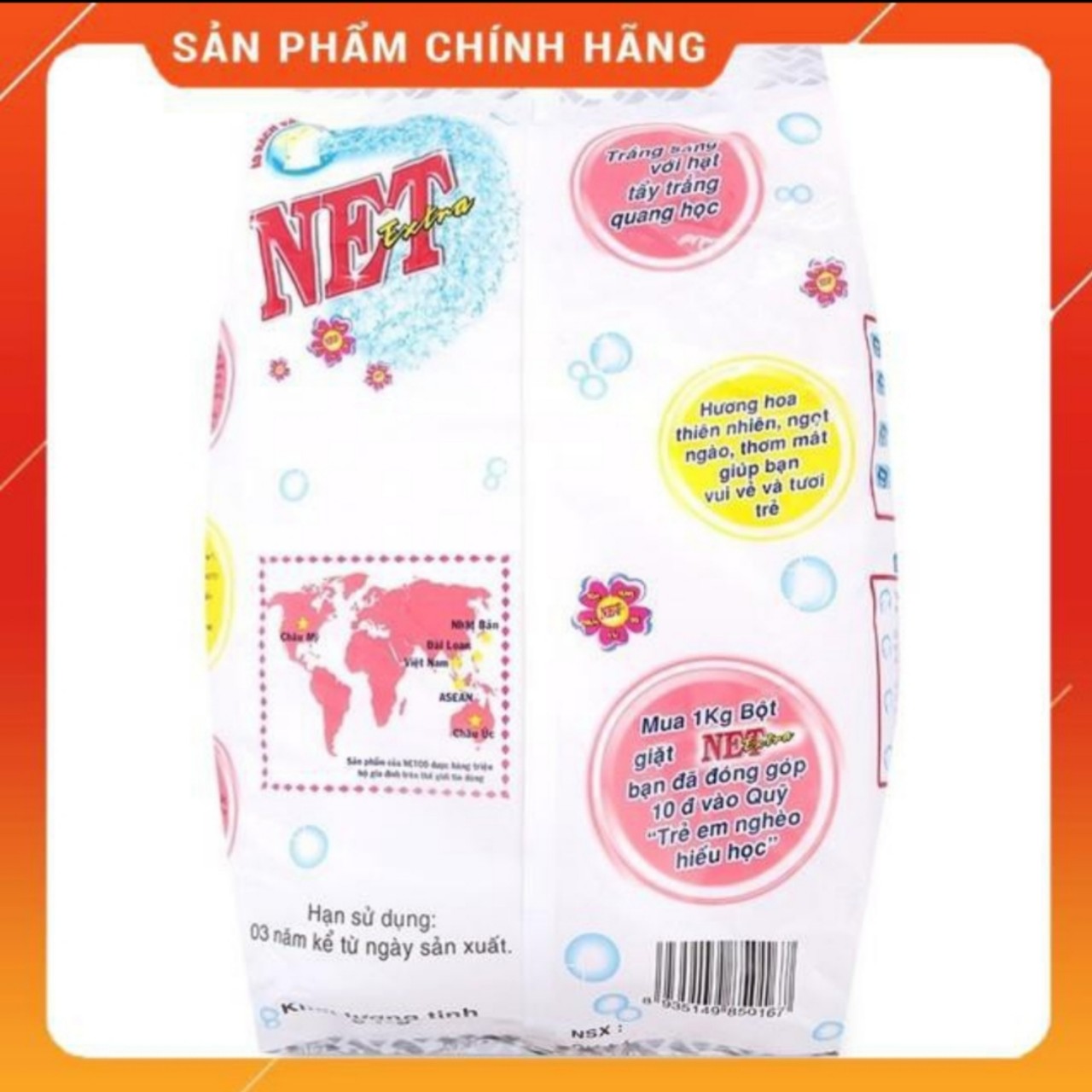 Bột giặt Net 5.5kg đỏ Hoa Sứ/Trắng Extra