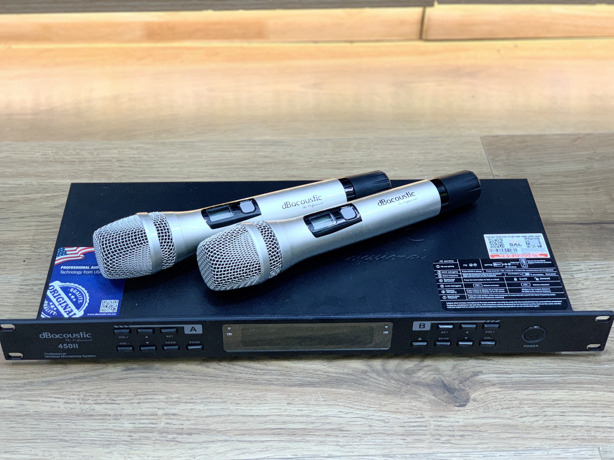 Micro DBacoustic DB450II, chống hú, âm thanh hát nhẹ, ca trong trẻo chuyên karaoke, Korea, BH 12 tháng- hàng chính hãng