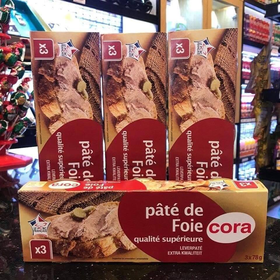 [ NGON TUYỆT VỜI ] Combo 03 Hộp (mỗi hộp 78gr) Pate Gan Heo Cora Pháp. (Date mới 24 tháng)-[ 12.12 Hot Deals ]