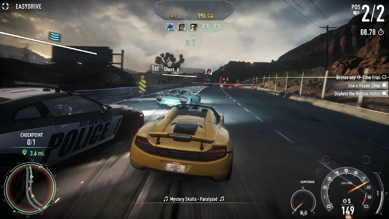 Đĩa game Need For Speed Rivals PS4