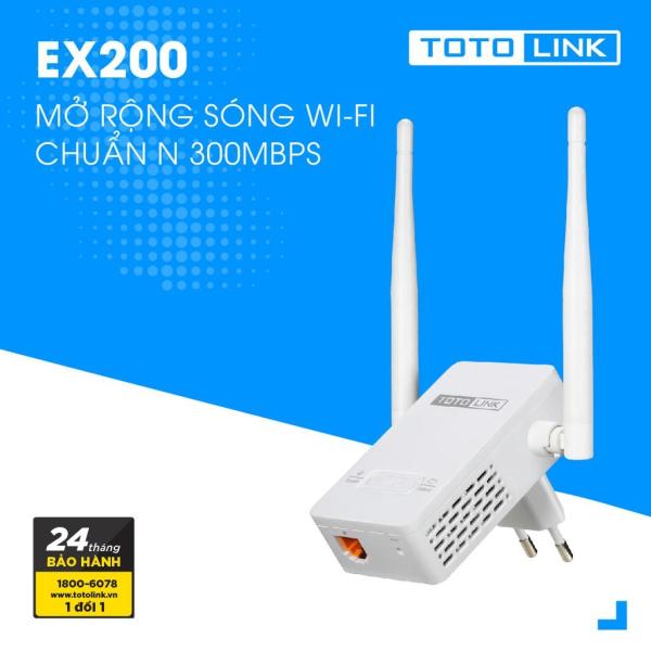 Thiết bị mở rộng sóng WiFi TOTOLINK EX200 (Trắng)
