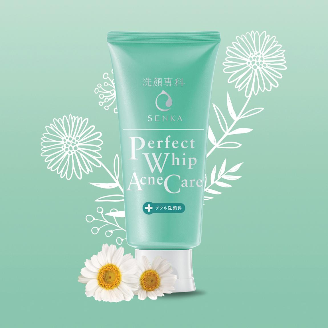[HCM]Sữa Rửa Mặt Dành Cho Da Mụn Senka Nhật 100g