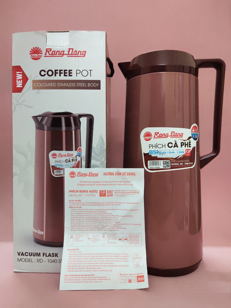Bình Đựng Nước, Bình Trà, Bình Cafe Cao Cấp 1000ml  RD 1040 ST3.E Rạng Đông