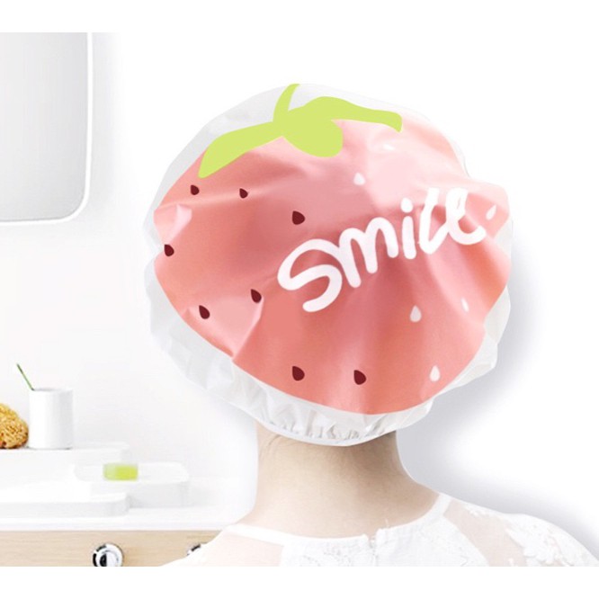 Mũ chùm đầu khi tắm cho chị em nhaxinhxinh