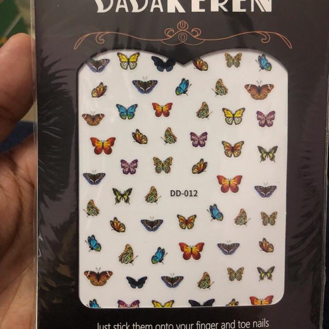 Sticker hình dán 3d trang trí móng