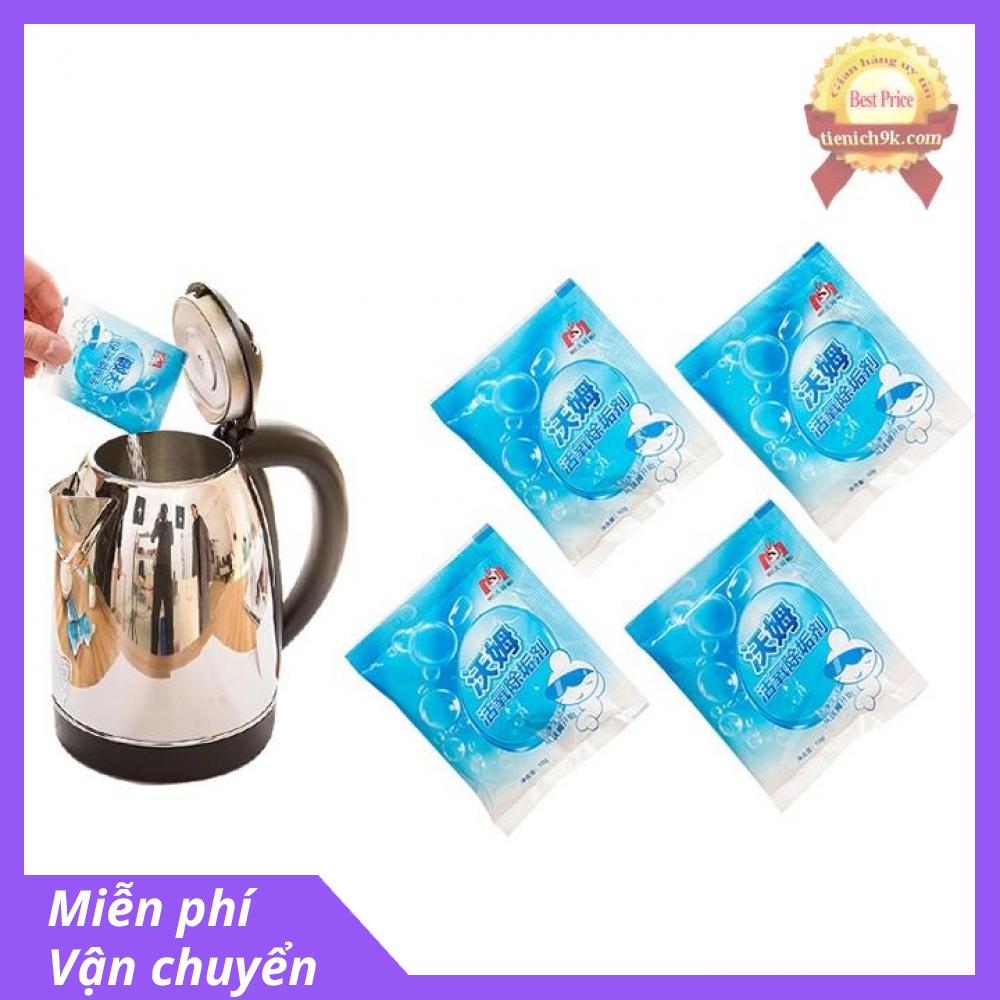 Combo 3 Gói Bột rửa ấm siêu tốc đánh bóng ấm chén bình nước thay cho máy rửa chén