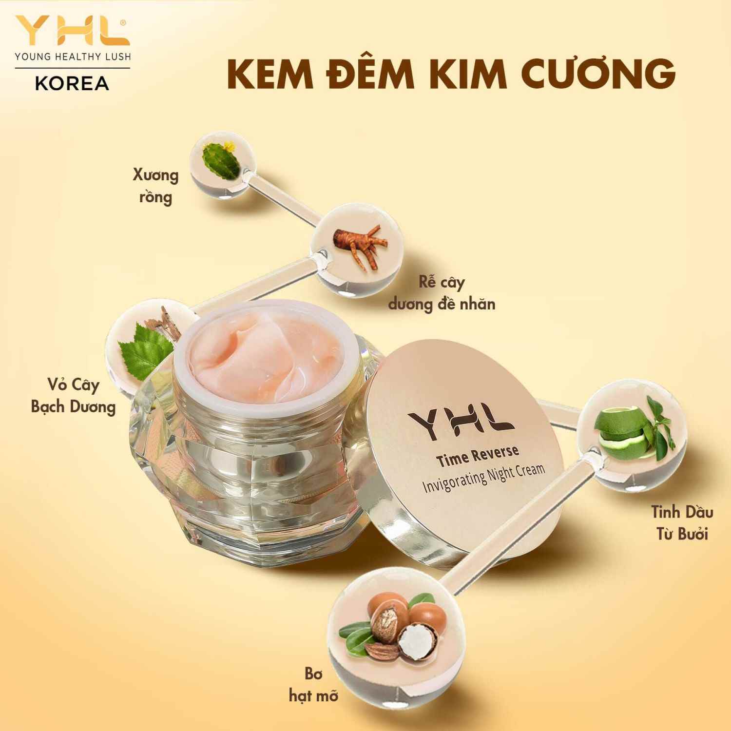 KEM ĐÊM KIM CƯƠNG YHL[ CHÍNH HÃNG SX TẠI HÀN QUỐC]