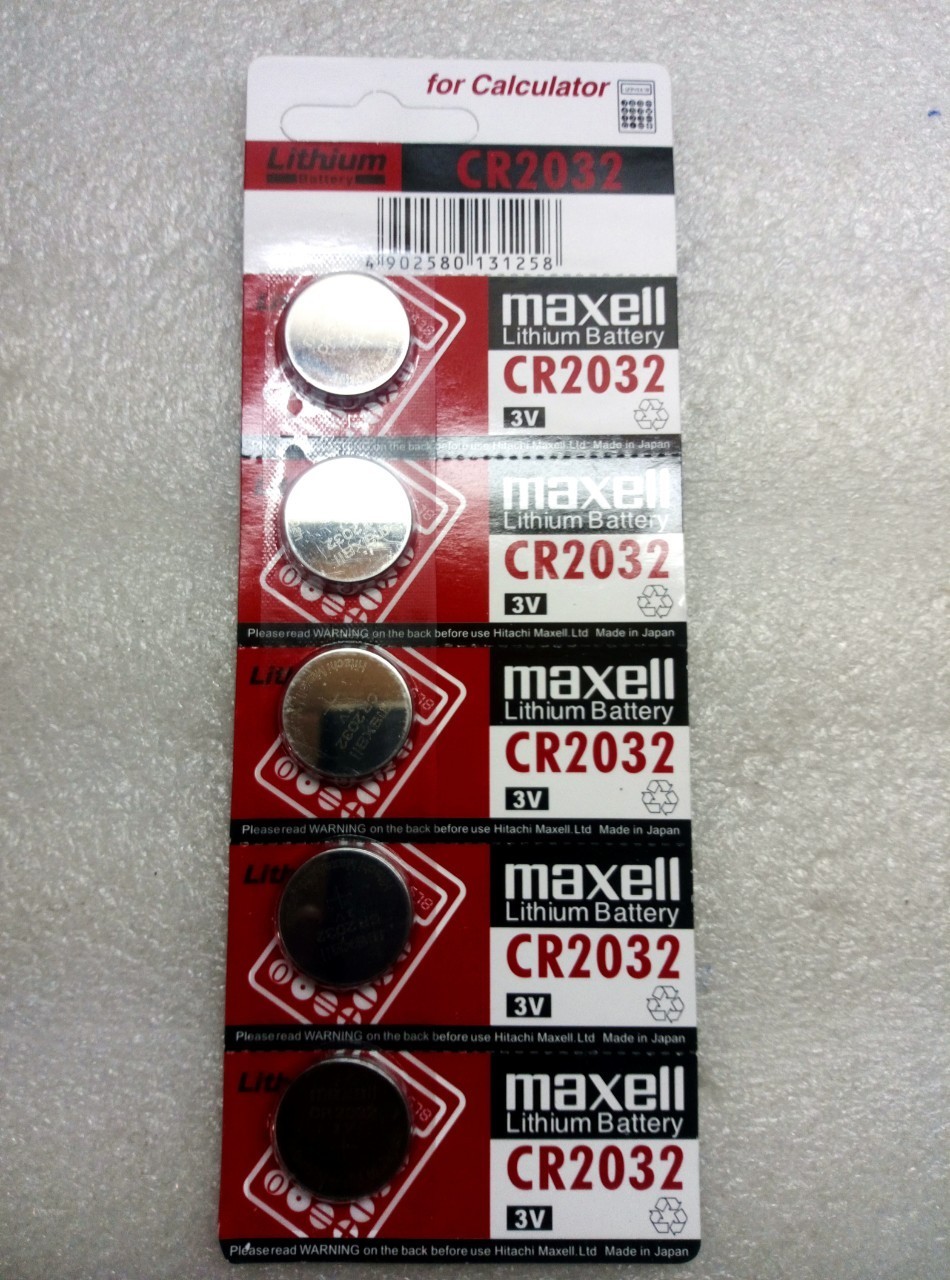 VỈ 5 VIÊN PIN CMOS MAXELL 2032/2025 -HT