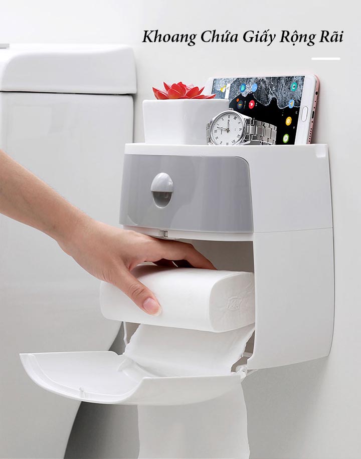 hop dung giay ve sinh- dụng cụ để giấy vệ sinh cao cấp