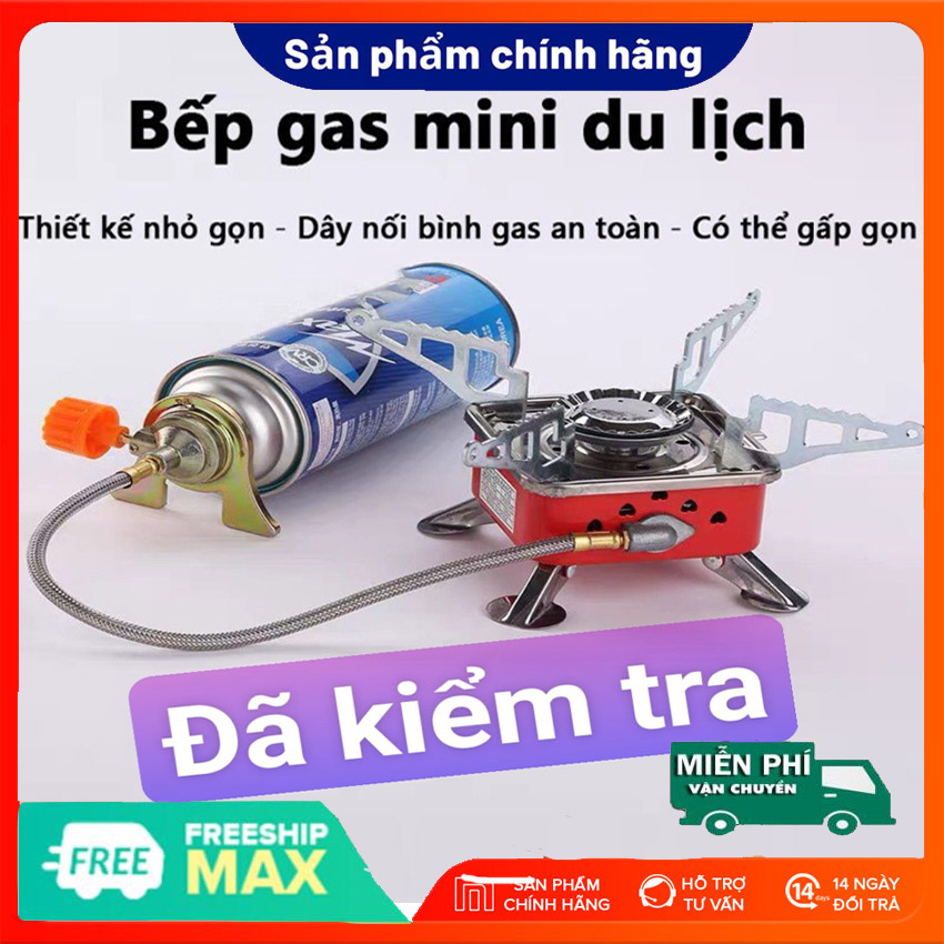 Bếp gas du lịch dã ngoại mini xếp gọn bếp ga mini du lịch xếp gọn cao cấp-dễ mang theo khi đi phượt, dã ngoại, cắm trại mà không lo cồng kềnh, hiệu suất đốt tối ưu,