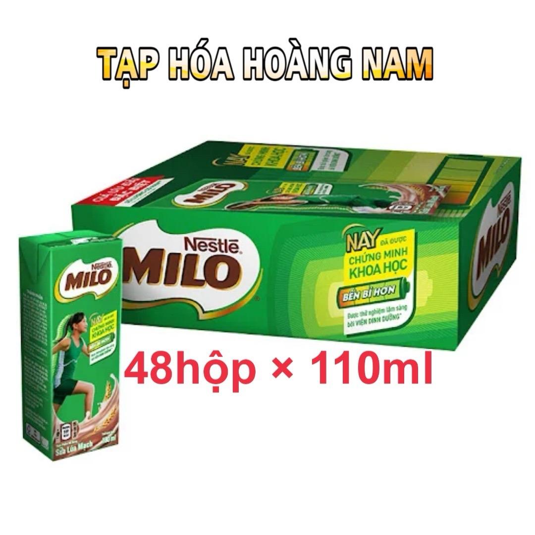 Milo Thức Uống Lúa Mạch (110ml, 180ml) thùng 48 hộp