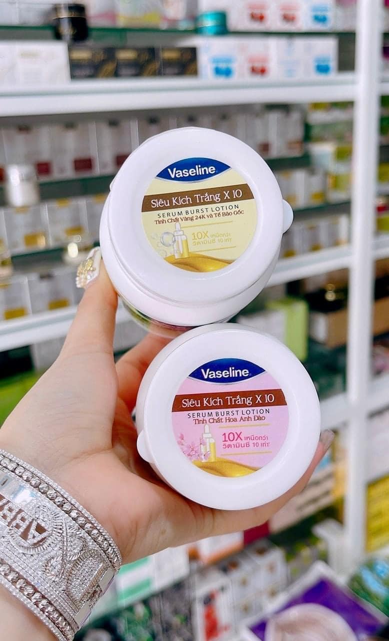 KÍCH TRẮNG VASELINE 10X