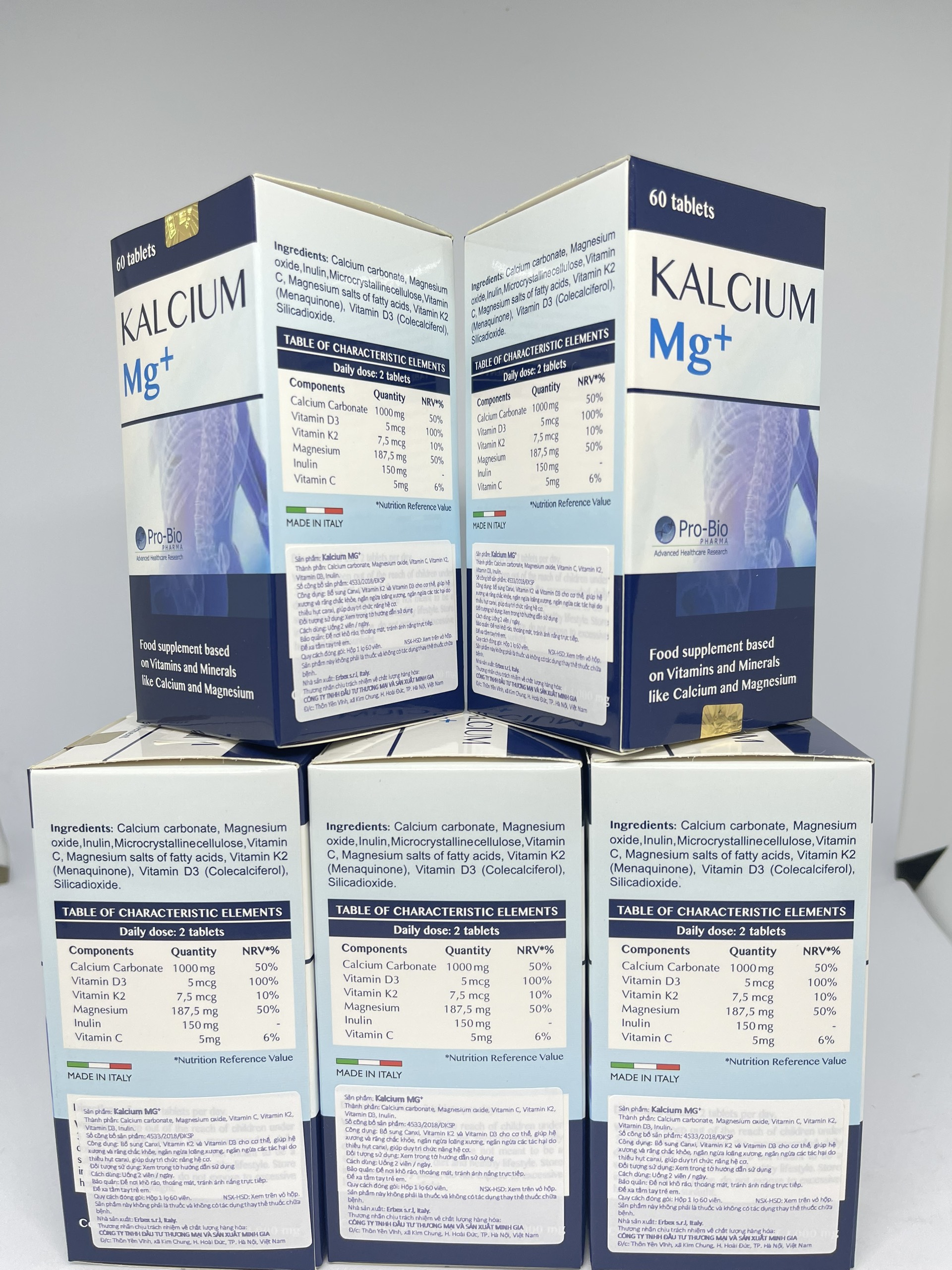 Kalcium mg+ Nhập Khẩu Ý