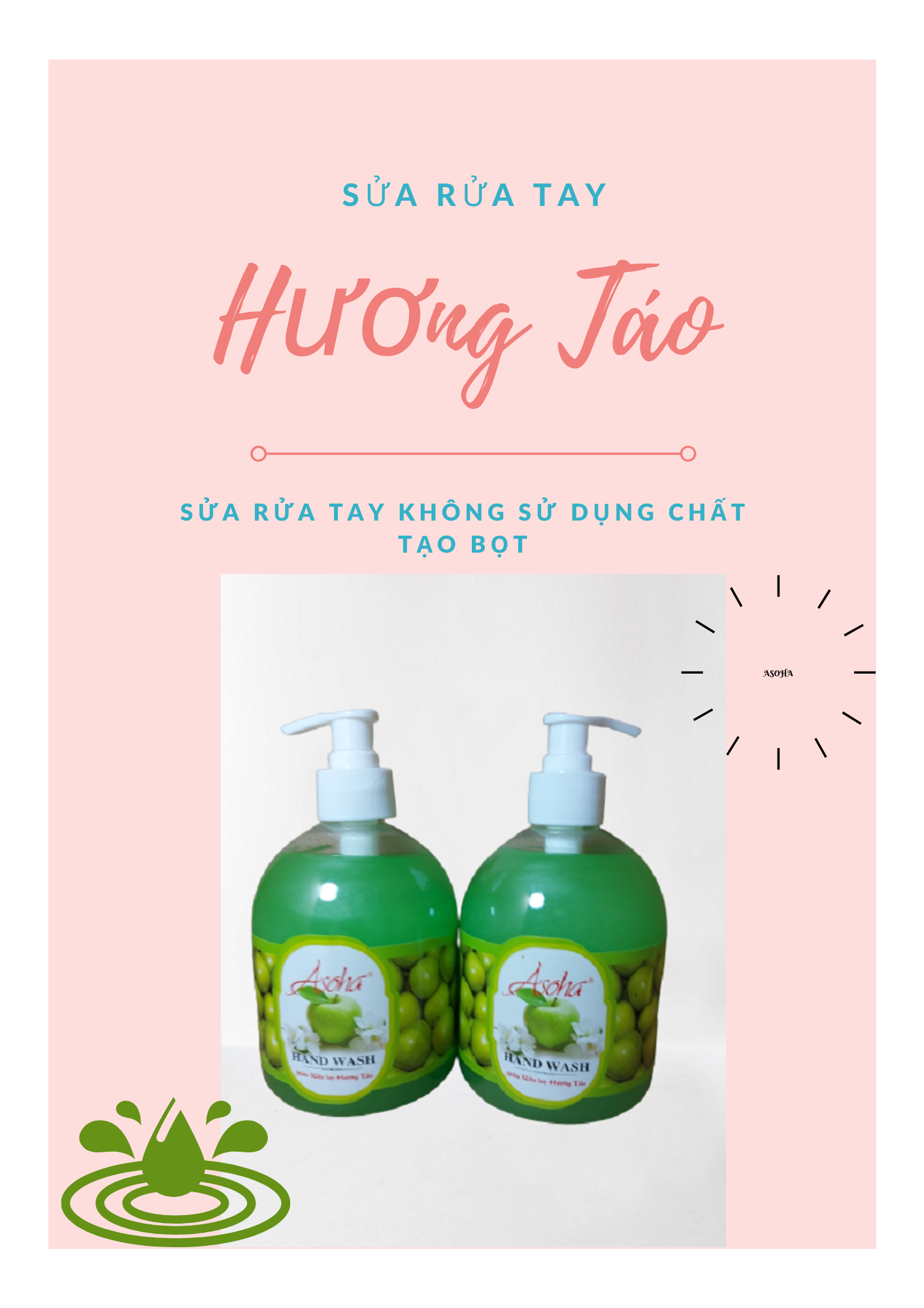Sữa Rửa Tay ASOHA 500ML