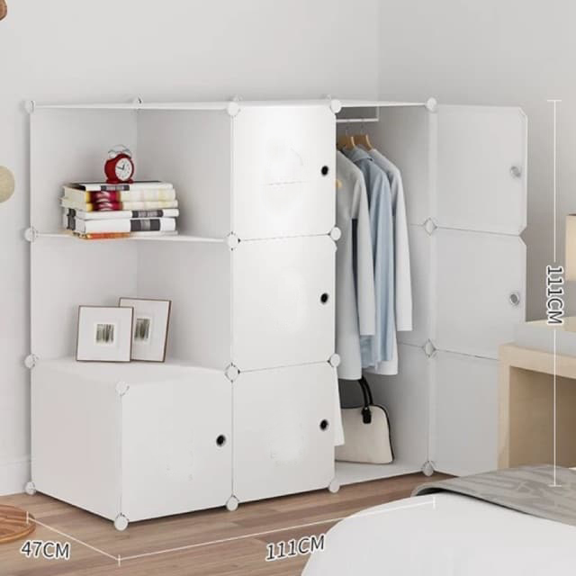 [HCM]Tủ nhựa ghép - 9 ô