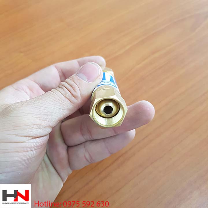 Van Chống Cháy Ngược Oxy ren 16mm lắp đồng hồ oxy